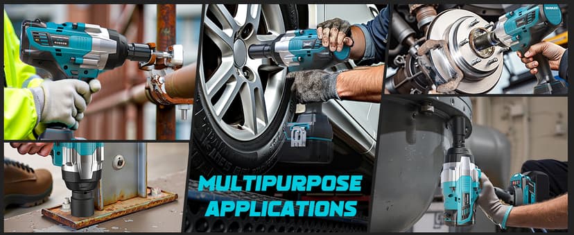 Cordless Impact Wrench 1/2" Compatible with Makita 18V Battery, 1700 Ft-lbs High Torque Impact Driver, Electric Impact Gun with 4 Speed Modes & LED Light for Car, Truck, Mower(Bare Tool)