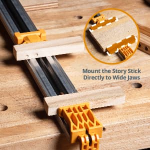 POWERTEC 24 Inch Circular Saw Guide/Straight Edge Guide for Router Tool, Jigsaw, Circular Saw and Drill Press, Saw Guide for Cutting Plywood and Routing Dado Slots for Woodworking, 1 pack (71705)