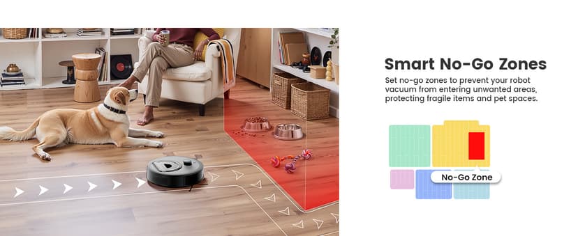 Lefant LiDAR Robot Vacuum and Mop, Upgraded 190° PSD Obstacle Avoidance, 5000Pa Strong Suction, Multi-Floor Mapping, 150 Mins Runtime, WiFi/Alexa/APP/Watch, Pet Hair & Carpets, M330 Pro Grey
