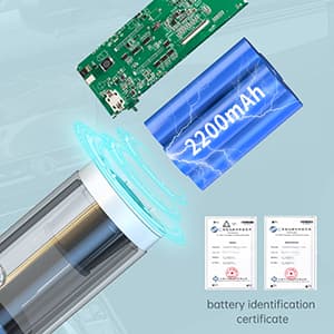 TEZILON Car Vacuum Cleaner 18000Pa Powerful Suction HEPA Filter, Portable Cordless Handheld Vacuum Vehicle Home with LED Display Air Duster Rechargeable Lightweight Multi-Nozzles for Pet Hair Keyboard