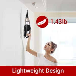 Handheld Vacuum Cordless Rechargeable, Car Vacuum Portable, Mini Vac for Pet Hair, Hand Vacuum Cleaner Car Seats, Home, Quick Cleanup, Strong Suction, Lightweight(H10)