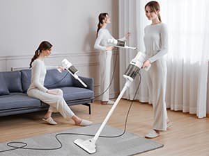 600W Corded Upright Vacuum Cleaner,22KPA Super Strong Suction,400W Motor,Lightweight Handheld Design,One-Click Easy Disassembly,Dual-Layer Cyclone Dust Cup–Ideal for Pet Hair & Hardwood Floors