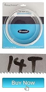 Imachinist S9312121418 93-1/2" Long, 1/2" Wide, 0.025" Thick, Variable Teeth M42 Bi-Metal Bandsaw Blades for Metal Cutting (14/18TPI)