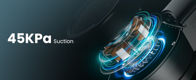 Cordless Vacuum Cleaner, 550W/45Kpa/65Mins Vacuum Cleaners for Home, Self-Standing Stick Vacuum with LED Display, Rechargeable Cordless Vacuum, Lightweight for Carpet, Pet Hair, Hardwood Floor