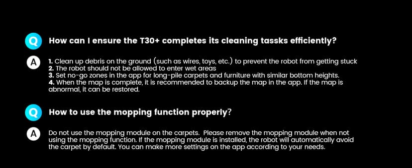 AIRROBO T30+ Robot Vacuum and Mop, 60-Day Self-Emptying, Proactive Intelligence Obstacle Avoidance, Carpet Detection, Tangle-Free Brush, 6000PA Suction, LDS Mapping, APP & Voice Control