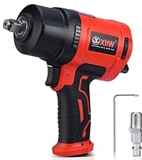 XIIW 1/2 Inch Air Impact Wrench, Max Torque 1560 ft-lbs, lightweight 4.4 lb Design, Heavy Duty 8000RPM 1/2 Air Impact Gun Driver, Twin Hammer Pneumatic Tool for Automobile Repair