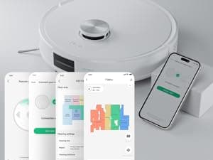 Robot Vacuum with All-in-One Station, Dual Mops with 12 mm Auto-Lift and Carpet Detection, Auto Dust Collection, 6000 Pa Suction, 180 Mins Runtime, Auto Mop Washing & Drying