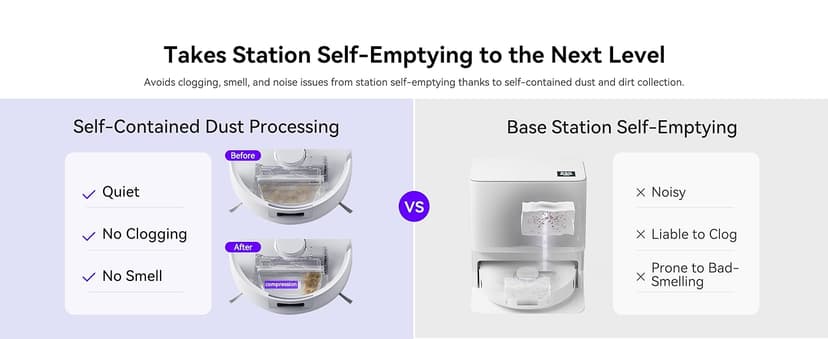 Narwal Freo X Ultra Robot Vacuum and Mop Combo, 8200Pa Robot Mop & Vacuum, Auto Mop Drying/Washing, Self-Empty, Zero-Tangling, DirtSense™, Maintenance-Free Base Station, Self-Contained Dust Processing