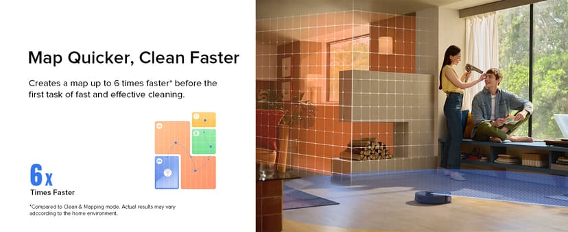 roborock Q7 L5 Robot Vacuum and Mop Combo, 8,000Pa Suction, Upgraded from Q5 Pro, Dual Anti-Tangle System, LiDAR Navigation, Multi-Level Mapping, Self-Charging Robotic Vacuum Cleaner, Black