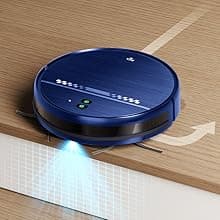 Robot Vacuum and Mop Combo, 2-in-1 Mopping Robot Vacuum Cleaner with 2300Pa Suction, 2.87'' Slim Design, Wi-Fi/App/Voice Control, 3D Obstacle Avoidance&Self-Charging for Hard Floors, Carpets, Pet Hair