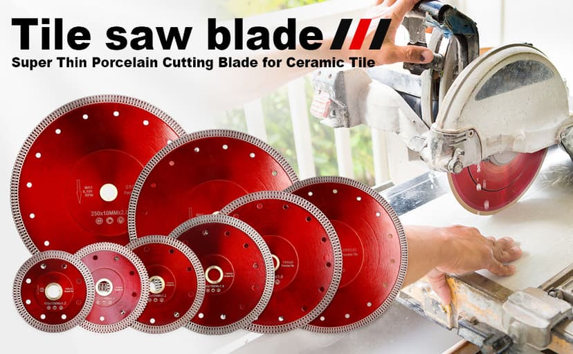 Casaverde 6 inch Porcelain Cutting Blade Diamond Cutting Blade for Granite Marble Ceramic Tiles