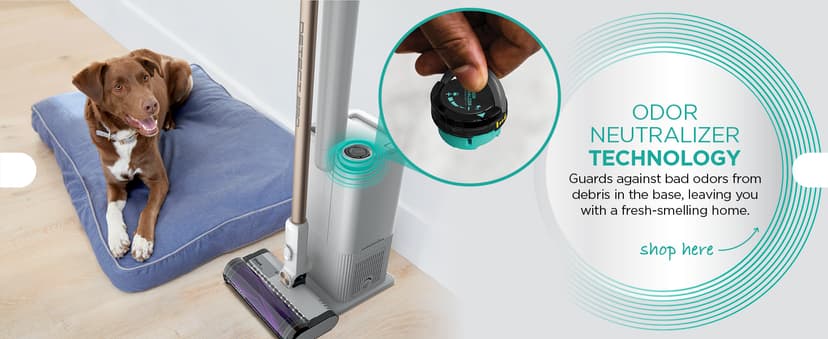 Shark Detect Clean & Empty Auto-Empty System - Lightweight Cordless Vacuum Cleaner with HEPA Filter, Portable Handheld Attachment, Crevice Tool, Ideal Stick Vacuum for Pet Hair, White, IW3511