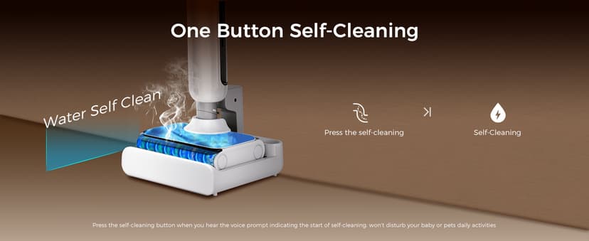 Smart Wet Dry Vacuum Cleaner,Cordless Vacuum Mop Combo with Edge Cleaning,All-in-One Floor Cleaner for Hard Floors,Self-Cleaning,35mins Runtime,LED Display,Voice Prompts