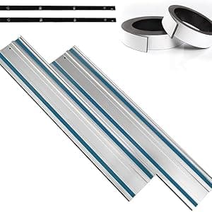 Track Saw Clamp, KITLUCK Quick Release Guide Rail Clamp for Circular Saw Guide Rail System, 6" Clamping Thickness, Universal Wood Track Clamps for Woodworking-2 Pcs