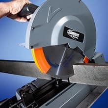 Slugger by Fein 14" Metal Cutting Saw - High Torque Low-Speed Motor, Precision Bevel Cuts, Cast Aluminum Base, Integrated Chip Collection, Ergonomic Handle - 72905361120