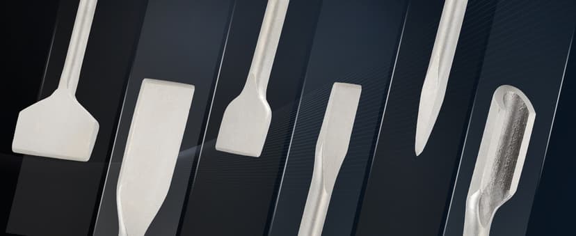 ZELCAN Chisel Set with SDS Plus Shanks, 6pc Masonry Concrete Drill Bit Set, Tile Grooving Scraping Flat Point Scaling Chisels 40Cr Steel Rotary Hammer Drill Tool Kit SDS Plus Bits for Home Improvement