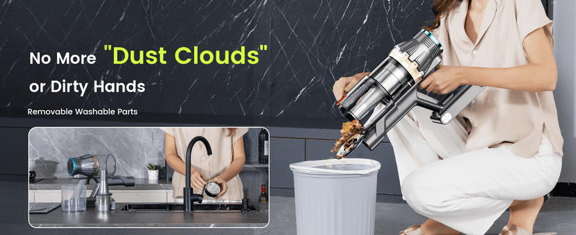 Cordless Vacuum Cleaner, 550W/48Kpa Self-Standing Vacuum Cleaners for Home, up to 70 mins Run Time, Powerful Suction with Touch Screen, Stick Vauum Cleaner for Pet Hair,Carpet,Hardwood Floor