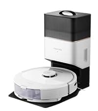 roborock S8+ Robot Vacuum, Sonic Mop with Self-Empty Dock, Stores up to 60-Days of Dust, Auto Lifting Mop, Ultrasonic Carpet Detection, 6000Pa Suction, White