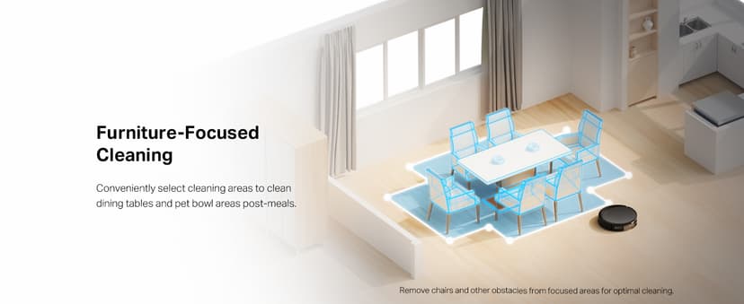 Tapo Ultra-Slim LiDAR Smart Navigation Robot Vacuum and Mop with Self-Emptying Dock, 5300Pa Max, 97%+ Dust Pickup Rate, Self-Charging, Compatible with Alexa & Google Home, RV20 Max Plus