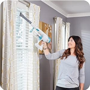 Kenmore DS4065 Cordless Stick Vacuum 1L Capacity Lightweight Cleaner 2-Speed Power Suction LED Headlight 2-in-1 Handheld for Hardwood Floor, Carpet & Dog Hair, Blue, DS4065
