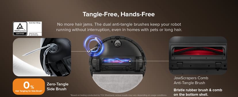 roborock Q10 X5+ Robot Vacuum and Mop, Self-Emptying, Hands-Free Cleaning for up to 7 Weeks, 10,000Pa Suction, Obstacle Avoidance, LiDAR Navigation, No-Go Zones, Black