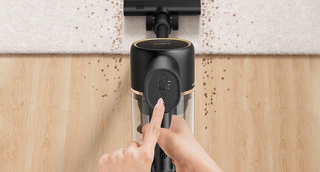 DREAME R10 Pro Cordless Vacuum Cleaner for Home, 6-in-1 Cordless Stick Vacuum Rechargeable, 65Mins Runtime, Powerful Suction, Wireless Vacuum Cleaner for Hardwood Floor, Carpet, Tile, Pet Hair, Black