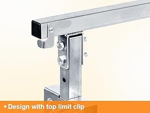 Metal Saw Horses 2 pack Folding Heavy Duty 880 lbs Load Capacity Saw Horse Adjustable 7 Level Height for Woodworking