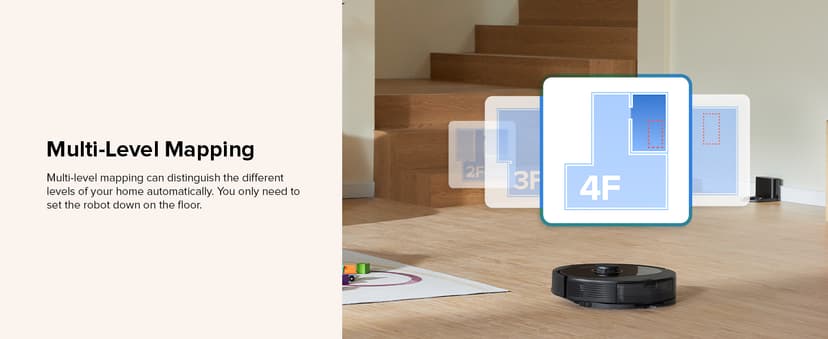 roborock Q8 Max Robot Vacuum and Mop Cleaner, DuoRoller Brush, 5500Pa Strong Suction, Lidar Navigation, Obstacle Avoidance, Multi-Level Mapping, Perfect for Pet Hair