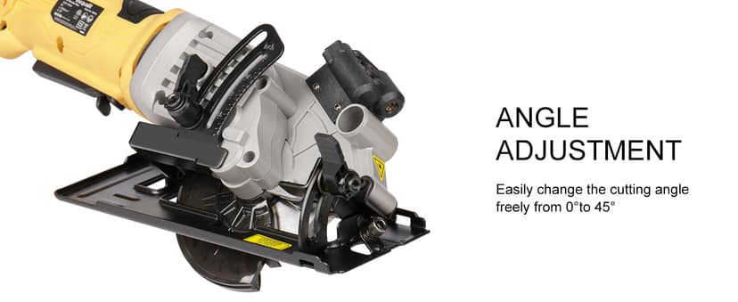 4Amp Mini Circular Saw, 3500RPM Corded Compact Saw with 4-1/2" 24T TCT Blades, Laser Guide, Rip Guide, Vacuum Adapter and Blade Wrench, Max Cutting Depth 1-11/16"(90°), 1-1/8"(45°)