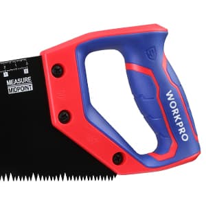 WORKPRO 16-Inch Universal Handsaw with Non-Slip Comfortable Handle, Anti-Rust Wood Saw With Chip Removal Design, Heavy-Duty for Cutting Wood, Laminate, PVC