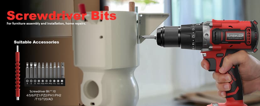 1060In·lbs Cordless Drill Driver - 20+3 Torque Brushless Hammer Drill with 2 x 4.0Ah Battery & Fast Charger - 21V Electric Power Drills Set with 2 Speeds & 1/2 Inch Self-locking Metal Chuck