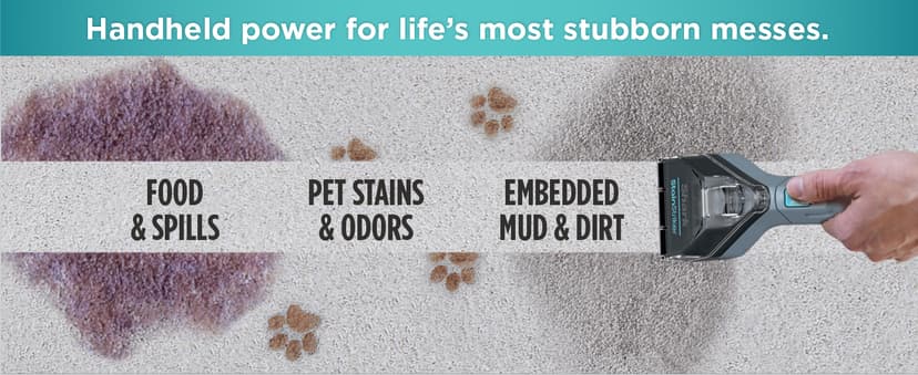 Shark StainStriker Portable Carpet Upholstery & Area Rug Cleaner, Bonus XL Tool & Full-Size Cleaning Solution, Stain & Odor Remover, Perfect for Car Interiors, 4 Cleaning Tools, Nordic Blue, PX202BRN