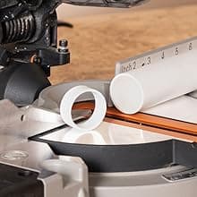 Evolution R8MTS | 8-1/4” Convertible Miter/Table Saw | Multi-Function Saw | 0-45° Bevel & +/- 45° Miter | Multi-Material Cutting: Wood, Plastic, Metal | Compact, Powerful 12A Motor | TCT Blade Incl