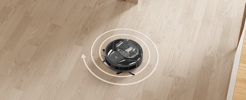 Lefant M320 Robot Vacuum Cleaner, Carpet Detection, 6,000 Pa Suction, Low Noise, 800ml Visible Dustbin, 210 Mins Runtime, Self-Charging, Works with Alexa, Ideal for Hard Floor, Pet Hair, Black