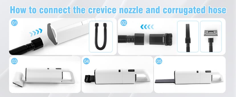 Pet Hair Handheld Vacuum Cordless Car Vacuum, 20000PA High Power, Portable Lightweight Rechargeable Hand Vacuum for Home, Pet and Car