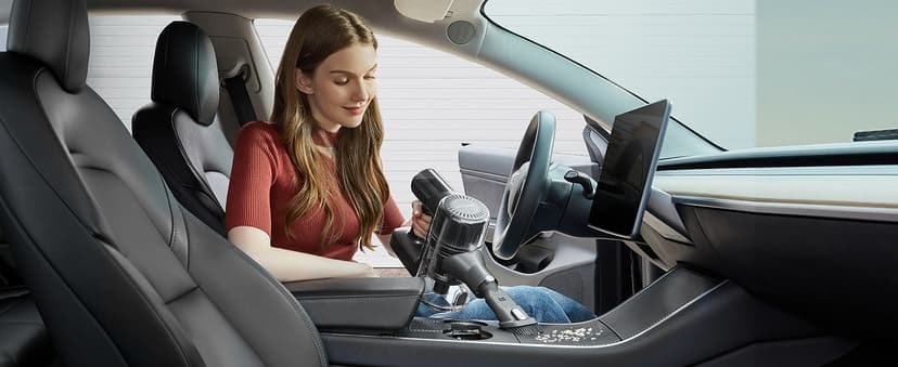 Ultenic Cordless Vacuum Cleaner, 500W 45Kpa Stick Vacuum with Car Dashboard Screen, Tangle-Free Brush for Pet Hair, Max 45mins Runtime, LED Display Tools for Hard Floor, Carpet, Car Cleaning, U12