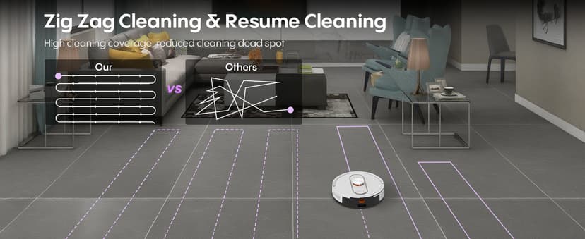 Bagotte Robot Vacuum and Mop, 5000Pa Self Emptying Robotic Vacuum with Mapping,60-Day Hands-Free Cleaning, LiDAR Navigation, No-Go Zones,Wi-Fi/App/Alexa Control, for Pet, Hard Floors, Carpets