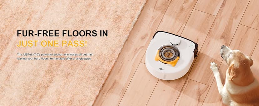 Robot Vacuum for Pet Hair, Automatic Robot Vacuum Cleaner Self Cleaning Brushroll, Robotic Vacuum Ideal for Carpet, 22,000 Pa Square