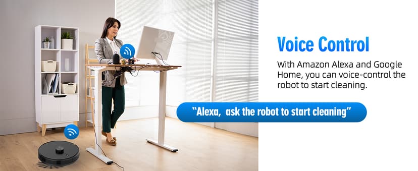 3-in-1 Robot Vacuum and Mop Combo, Self Emptying Station for 60 Days, Robotic Vacuum Cleaner with LiDAR Navigation & Max Strong 5000Pa Suction, 2.4G WiFi/Alexa/App Control, Self-Charging Base