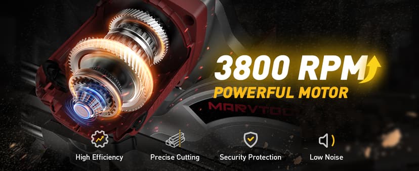 12-Inch Dual-Bevel Sliding Compound Miter Saw, 3800RPM, 15 Amp, Single Bevel 0-45° with Extension Table, 36T Blade, Power Saw for Metal, Plastic, Wood, Laminates