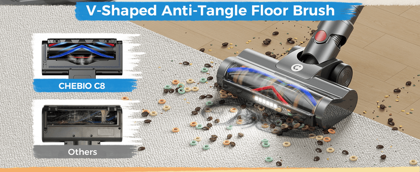 Cordless Vacuum Cleaner, 500W/45Kpa Vacuum Cleaners for Home with LED Display, 8 in 1 Lightweight Stick Vacuum with 50Min Runtime, Anti-tangle, Wall Mount Charging for HardFloor/Carpet/Pet Hair