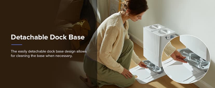 roborock Qrevo S Robot Vacuum and Mop, Self-Drying, Auto Mop Washing, 7000Pa Suction, Self-Emptying & Refilling, 10mm Mop Lifting, 200RPM Spinning Mops, Smart Obstacle Avoidance, White