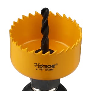 Hoteche 6-Piece Hole Saw Set - Versatile Hole Cutter Kit for Wood, Plastic, and Fiberboard - Clean, Accurate Cuts with Arbor Hole Drill - Compatible with Hand Drills, Drill Presses, and Rotary Tools