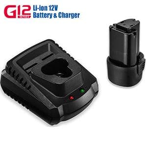 ACDelco 3/8 Power Impact Wrench 90ft-lbs, 3100 RPM, LED Light Cordless Li-ion 12V Max Compact Tool, Kit, Charger, G12 Series ARI12104