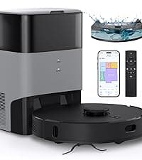 Robot Vacuum and Mop Combo, Self-Emptying, 60-Day Capacity, Schedule, 180mins Runtime, Home Mapping, Wi-Fi/App/Alexa/Remote, Robotic Vacuum Cleaner for Pet, Hard Floors, Carpet