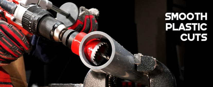 EZARC Hole Saw Kit, 16Pcs Bi-Metal Hole Saw Set with 3/4"-2-1/2"(19-64mm), Mandrels, Drill Bits, Installation Plate, Hex Key with Storage Case, Ideal for Wood, Metal, Plywood, PVC Board