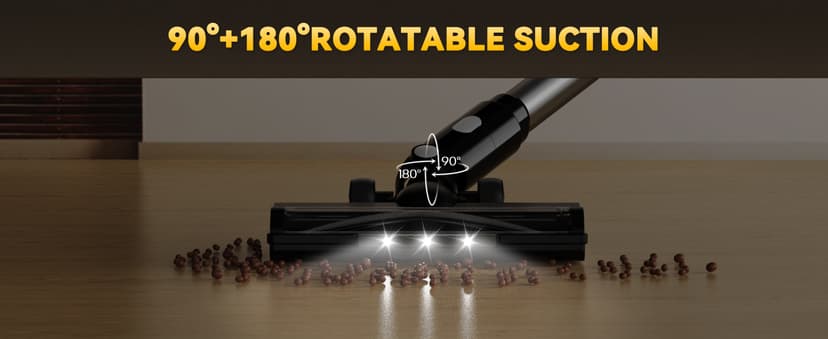 350W Cordless Vacuum Cleaner for Dewalt 20v Battery, 35kPa Brushless Lightweight Stick Vacuum with 3 Mode Suction, 6 in 1 Stick Vacuum Cleaner with HEPA for Floor, Carpet, Car (Battery Not Included)