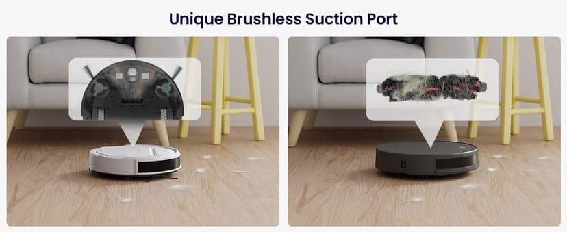 Lefant Robot Vacuum Cleaner, Strong Suction, 120 Mins Runtime, Slim, Low Noise, Automatic Self-Charging, Wi-Fi/App/Alexa Control, Ideal for Pet Hair Hard Floor and Daily Cleaning, M210