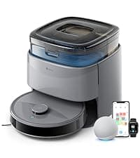 Lefant LiDAR Robot Vacuum and Mop,45-Day Self-Emptying,6000Pa Powerful Suction,Customized Cleaning,Home Mapping,140 Min Runtime,Roller Brush for Carpet,2.4G/5G WiFi/Alexa/APP/iWatch,M2 Plus