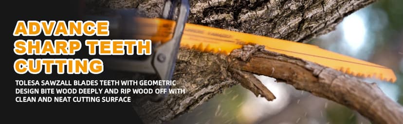 TOLESA 12 Pack CR-V Sawzall Pruning Blades 6 Inch+9 Inch for Tree Branch Root Wood Cutting, Reciprocating Saw Blade for Professional, DIYer, Gardener(Christmas Gift)